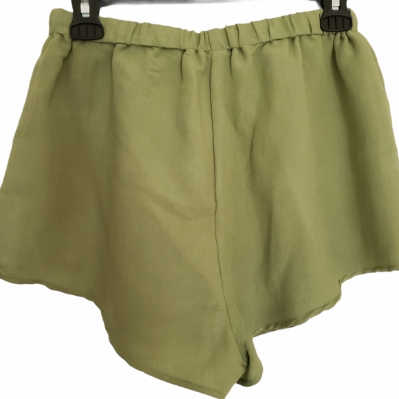 Sabo shorty short, elastique waist sage green - Picture 3 of 3